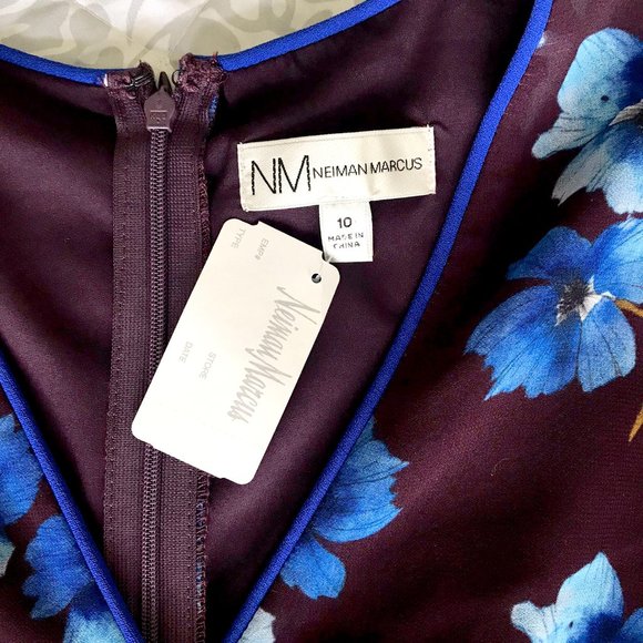 Neiman Marcus Floral Mini Dress 10 - Picture 6 of 6